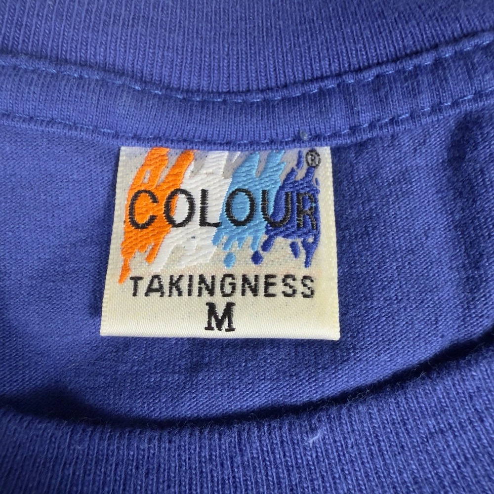 VERY RARE Vntg 1990s Colour Takingness Hard Rock Cafe Phuket Men's Blue Medium - Picture 2 of 6